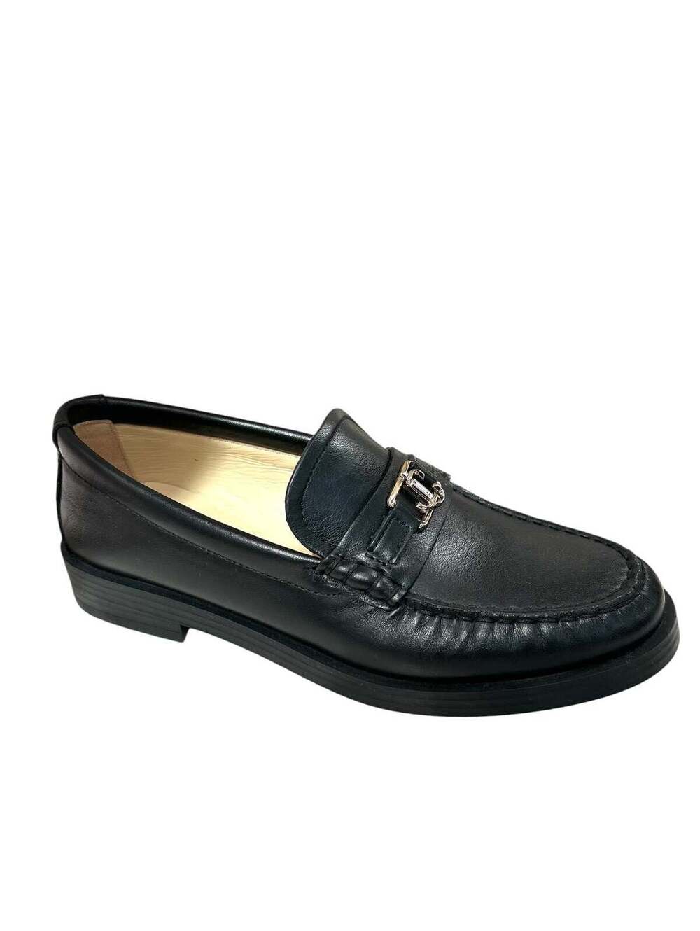 Jimmy Choo Addie Leather Loafers(PLEASE REQUEST YOUR SIZE BEFORE PURCHASING)